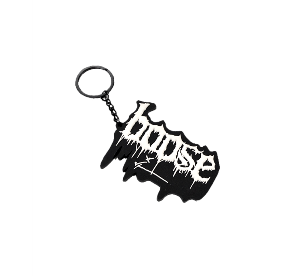Bøøse Løgø by Domenico Cava /// Rubber Keychain Bøøse