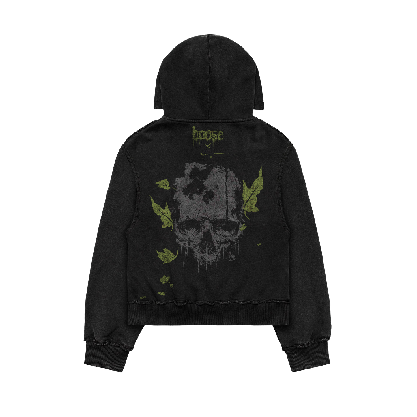 Bøøse x Dømenicø Cava /// Green Førest Skull /// Høødie