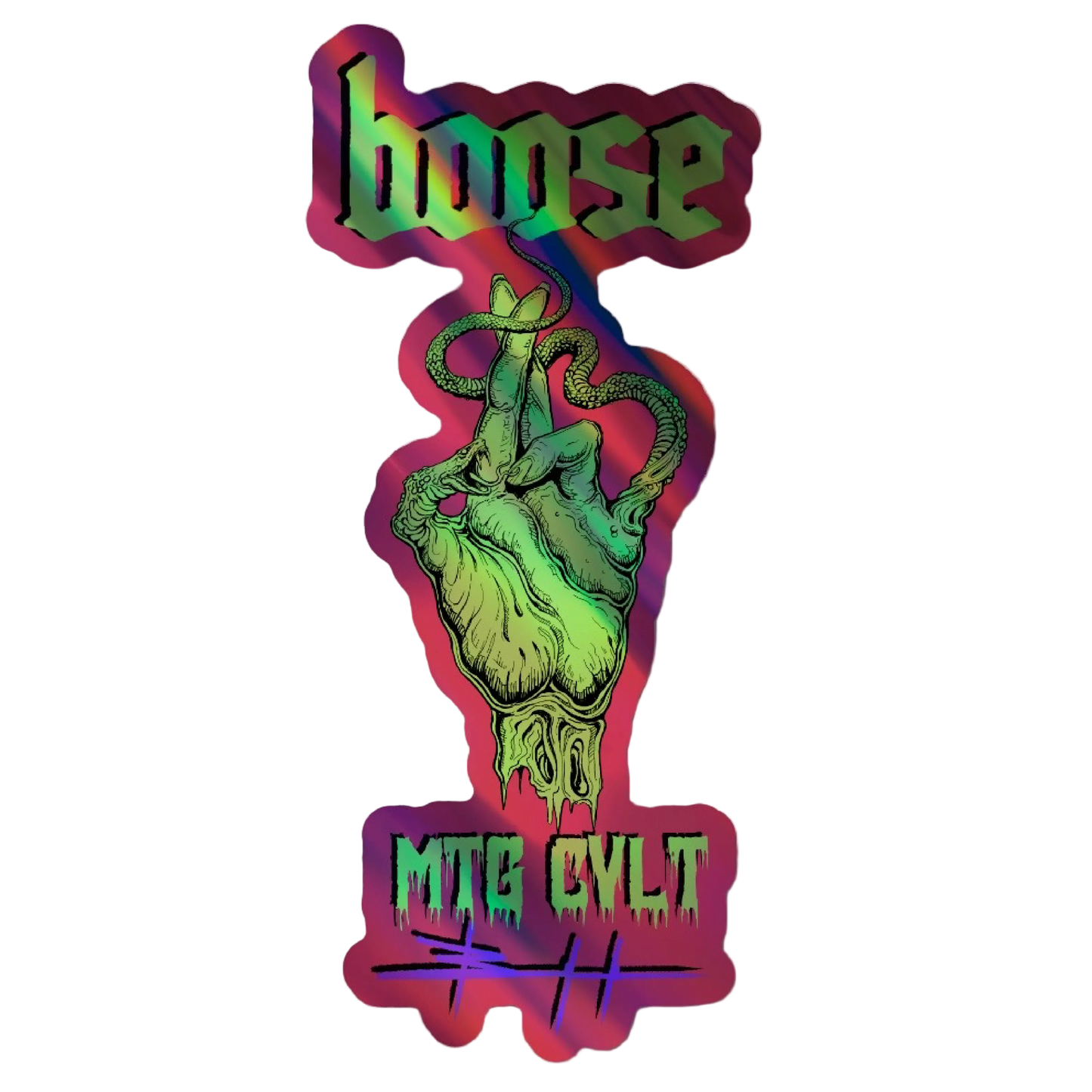 Bøøse Hølø Føil Stickers ////// HAND