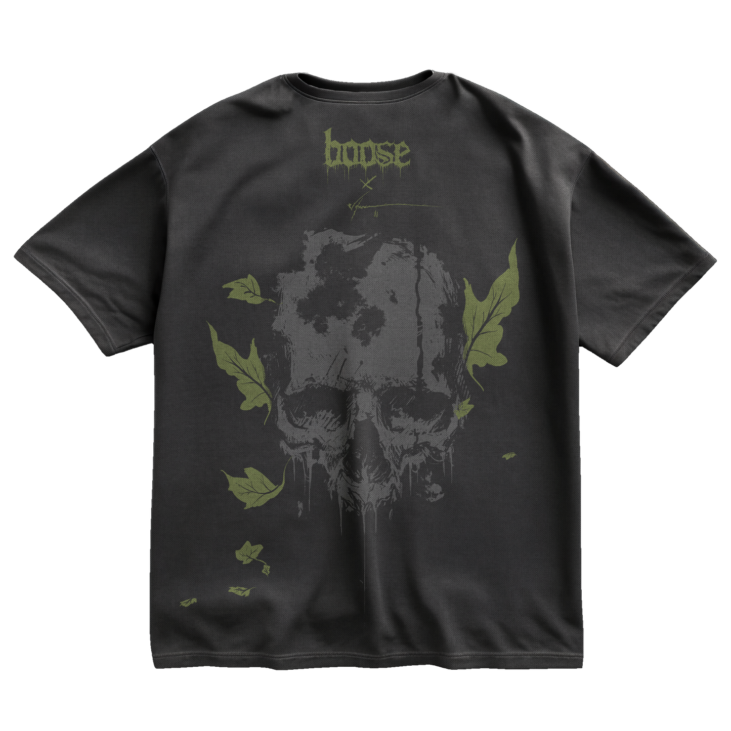 Bøøse x Dømenicø Cava /// Green Førest Skull /// T-Shirt