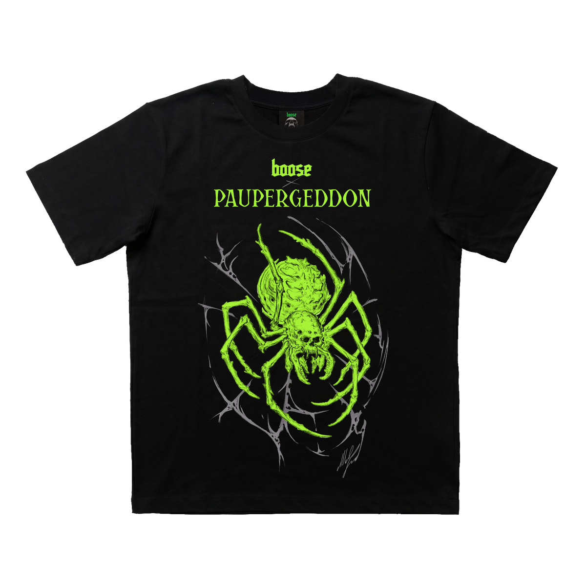 Bøøse x Michele Giørgi /// Spidergeddøn /// T-Shirt